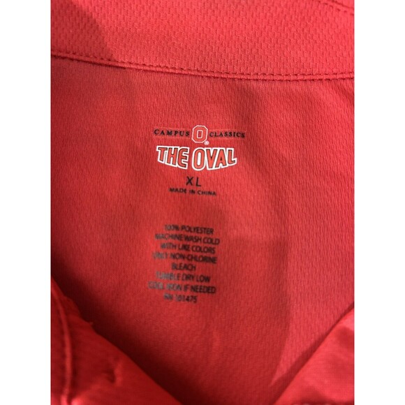 The Oval Ohio State Buckeyes Polo Golf Shirt Mens XL Embroidered Spell Out - Picture 4 of 6